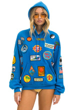 Load image into Gallery viewer, VINTAGE PATCH RELAXED PULLOVER HOODIE- OCEAN Hoodie Aviator Nation
