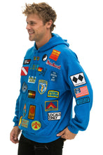Load image into Gallery viewer, VINTAGE PATCH RELAXED PULLOVER HOODIE- OCEAN Hoodie Aviator Nation