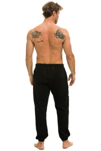 VINTAGE PATCH SWEATPANTS - BLACK Men's Sweatpants Aviator Nation