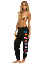 Load image into Gallery viewer, VINTAGE PATCH SWEATPANTS - BLACK Women&#39;s Sweatpants Aviator Nation