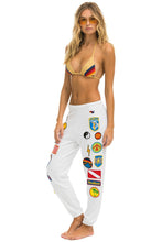 Load image into Gallery viewer, VINTAGE PATCH SWEATPANTS - WHITE Women&#39;s Sweatpants Aviator Nation