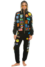 Load image into Gallery viewer, VINTAGE PATCH ZIP HOODIE RELAXED - BLACK Hoodie Aviator Nation