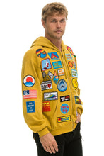 Load image into Gallery viewer, VINTAGE PATCH ZIP HOODIE RELAXED - KHAKI Hoodie Aviator Nation
