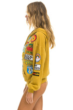 Load image into Gallery viewer, VINTAGE PATCH ZIP HOODIE RELAXED - KHAKI Hoodie Aviator Nation