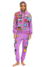 Load image into Gallery viewer, VINTAGE PATCH ZIP HOODIE RELAXED - NEON PURPLE Hoodie Aviator Nation