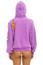 Load image into Gallery viewer, VINTAGE PATCH ZIP HOODIE RELAXED - NEON PURPLE Hoodie Aviator Nation