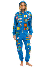 Load image into Gallery viewer, VINTAGE PATCH ZIP HOODIE RELAXED - OCEAN Hoodie Aviator Nation