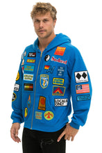 Load image into Gallery viewer, VINTAGE PATCH ZIP HOODIE RELAXED - OCEAN Hoodie Aviator Nation