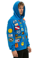 Load image into Gallery viewer, VINTAGE PATCH ZIP HOODIE RELAXED - OCEAN Hoodie Aviator Nation