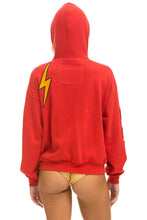 Load image into Gallery viewer, VINTAGE PATCH ZIP HOODIE RELAXED - RED Hoodie Aviator Nation