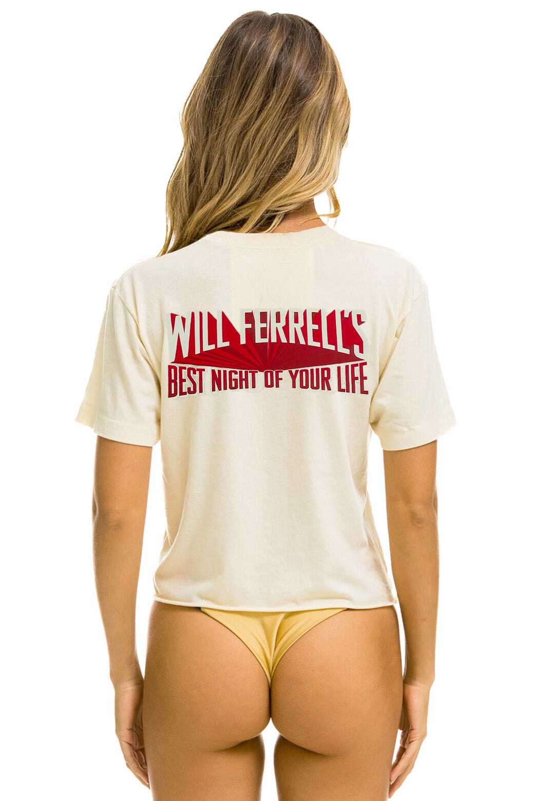WILL FERRELL 2023 BOYFRIEND TEE - VINTAGE WHITE Tees Aviator Nation