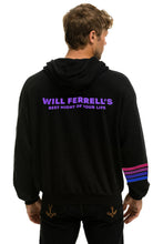 Load image into Gallery viewer, WILL FERRELL 2023 RELAXED ZIP HOODIE - BLACK Hoodie Aviator Nation