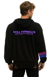 WILL FERRELL 2023 RELAXED ZIP HOODIE - BLACK Hoodie Aviator Nation