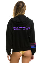 Load image into Gallery viewer, WILL FERRELL 2023 RELAXED ZIP HOODIE - BLACK Hoodie Aviator Nation