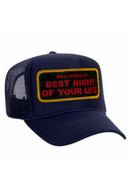 Cargar imagen en el visor de la galería, WILL FERRELL 2023 VINTAGE LOW RISE TRUCKER HAT Hats Aviator Nation OS NAVY