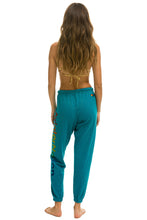 Last inn bildet i Galleri-visningsprogrammet, WOMEN&#39;S AVIATOR NATION SWEATPANTS - TEAL Womens Sweatpants Aviator Nation