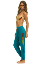 Last inn bildet i Galleri-visningsprogrammet, WOMEN&#39;S AVIATOR NATION SWEATPANTS - TEAL Womens Sweatpants Aviator Nation