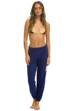 Carregar imagem no visualizador da galeria, WOMEN&#39;S BOLT SWEATPANTS - PURPLE // WHITE SALE Aviator Nation