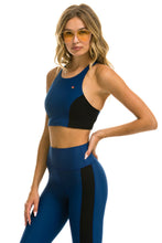 Load image into Gallery viewer, WOMEN&#39;S COLOR BLOCK RACER SPORTS BRA - ROYAL Sports Bra Aviator Nation