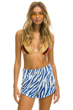 Cargar imagen en el visor de la galería, WOMEN&#39;S LOUNGER SHORTS - BLUE TIGER Women&#39;s Shorts Aviator Nation