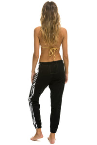 ZEBRA STRIPE WOMEN'S SWEATPANTS - BLACK // ZEBRA Women's Sweatpants Aviator Nation