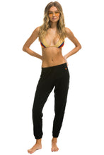 Load image into Gallery viewer, ZEBRA STRIPE WOMEN&#39;S SWEATPANTS - BLACK // ZEBRA Women&#39;s Sweatpants Aviator Nation